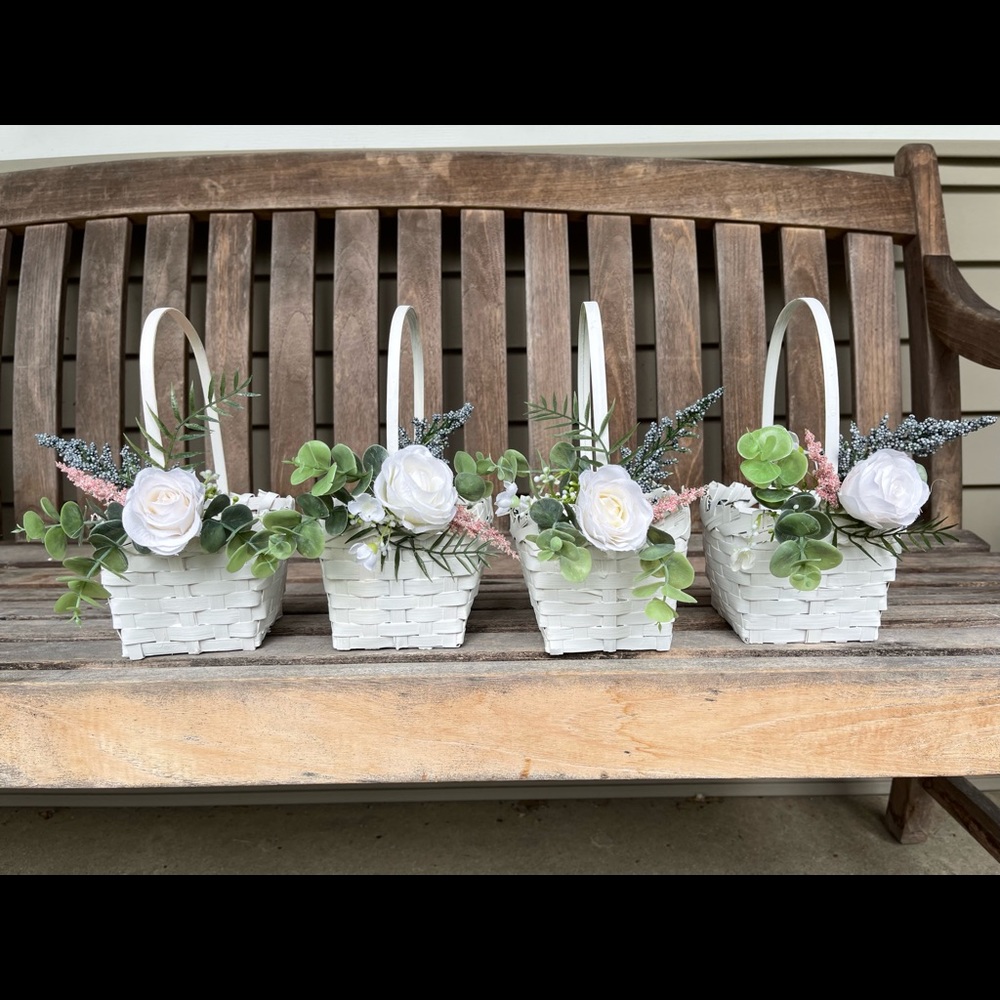 Handmade Flower Girl Baskets